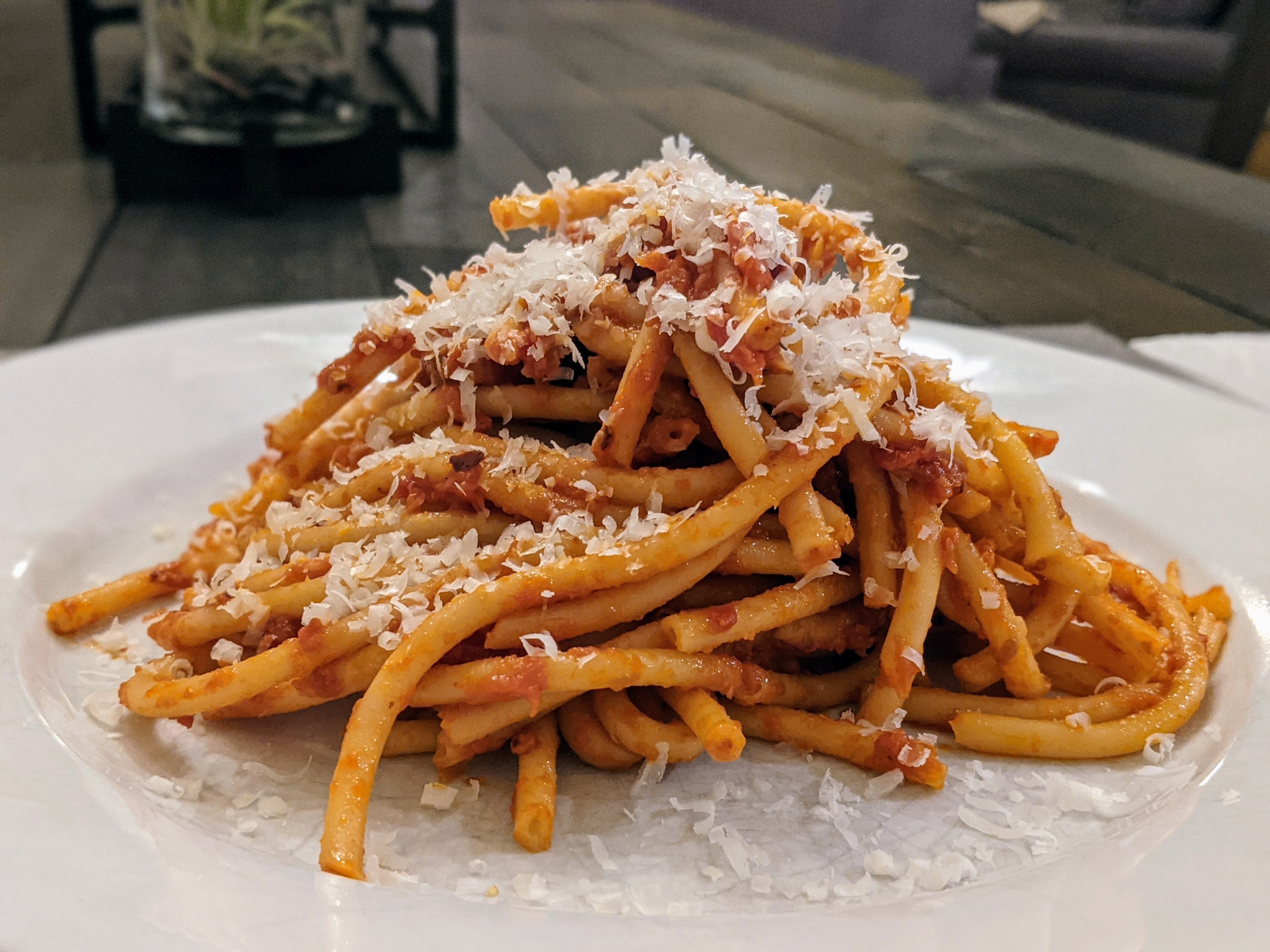 Bucatini all’Amatriciana – one foodie and his food