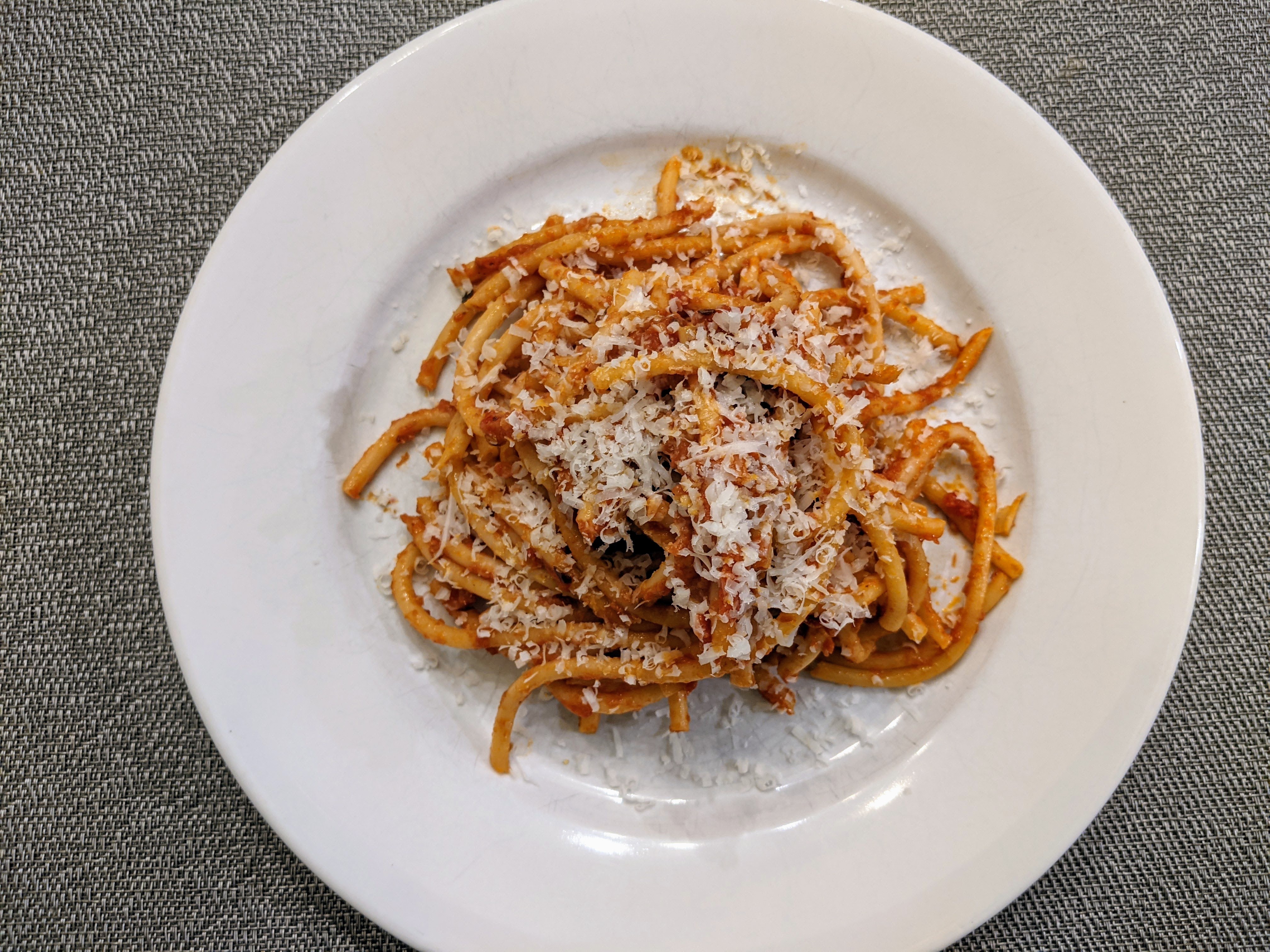 Bucatini all’Amatriciana – one foodie and his food